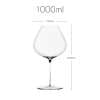 France SY Style Tapered Rim Burgundy Glass