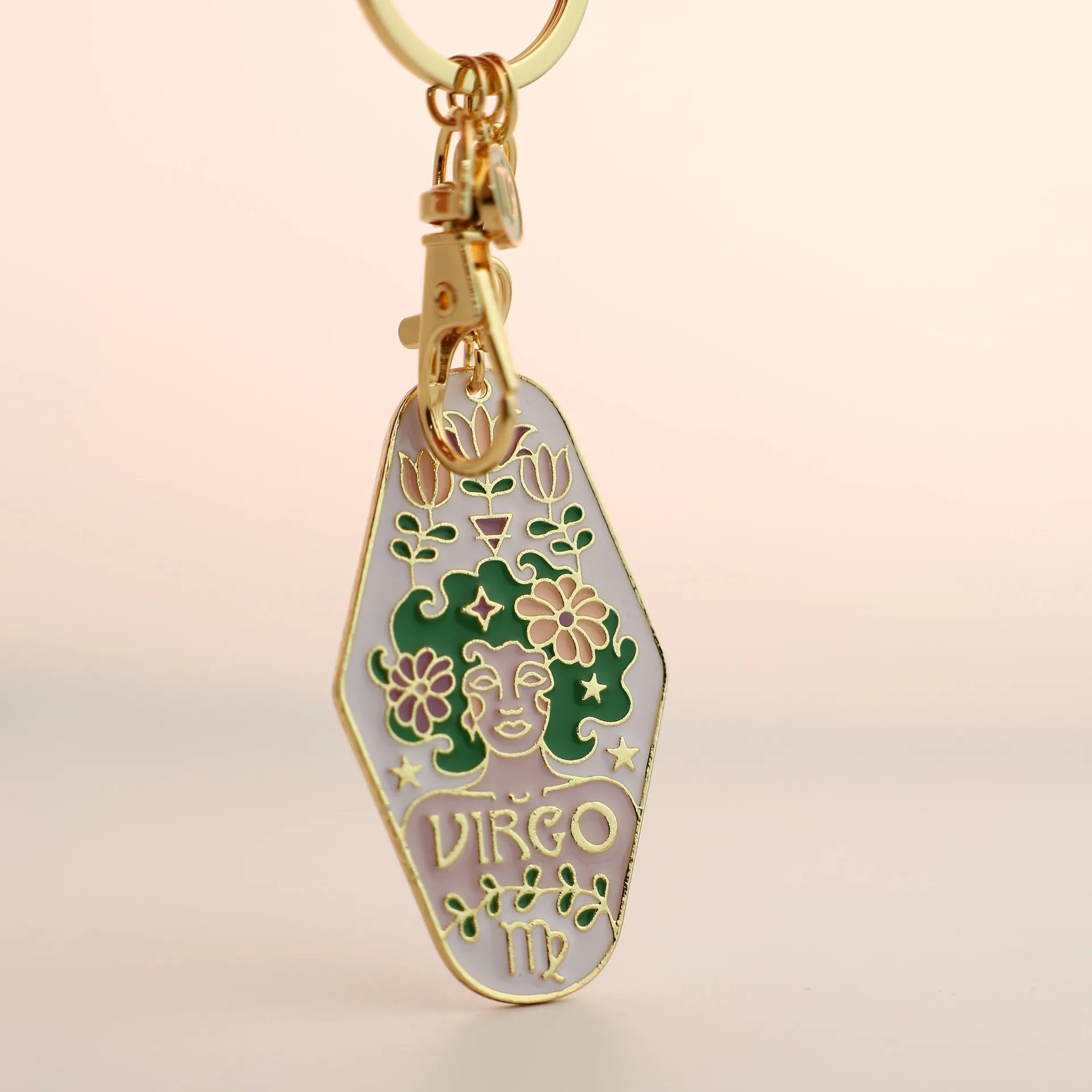 ⏰BUY 3 GET 1 FREE🔮Vintage Illustrated Zodiac Keychain