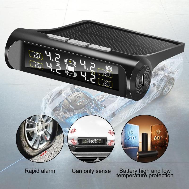 🎁TikTok Last Day Sale - 70% OFF🔥Solar Power Car Tire Pressure Monitoring Toolalves