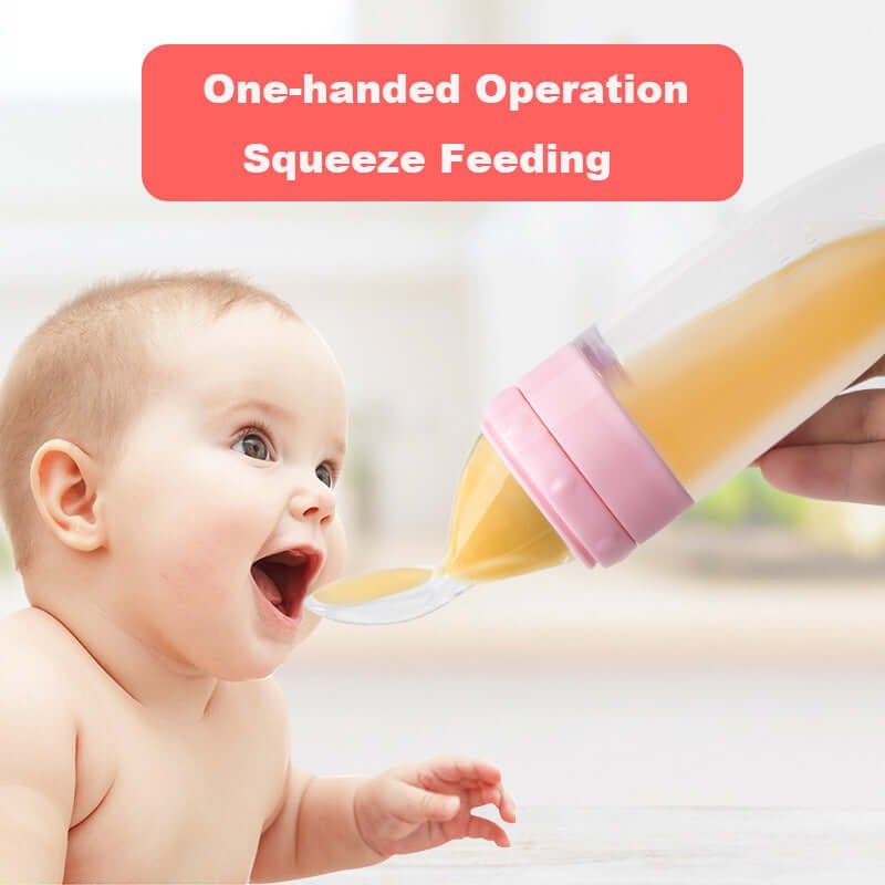 Christmas Hot Sale 48% OFF - Silicone Baby Food Feeder Bottle With Standing Base(buy 2 get 1 free now)