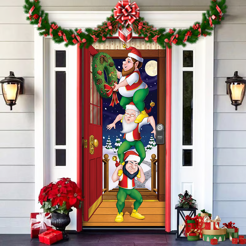 (🎄Christmas Hot Sale - 49% OFF) 2024 Christmas Front Door Decoration, ⚡Buy 4 Get Extra 20% OFF NOW!