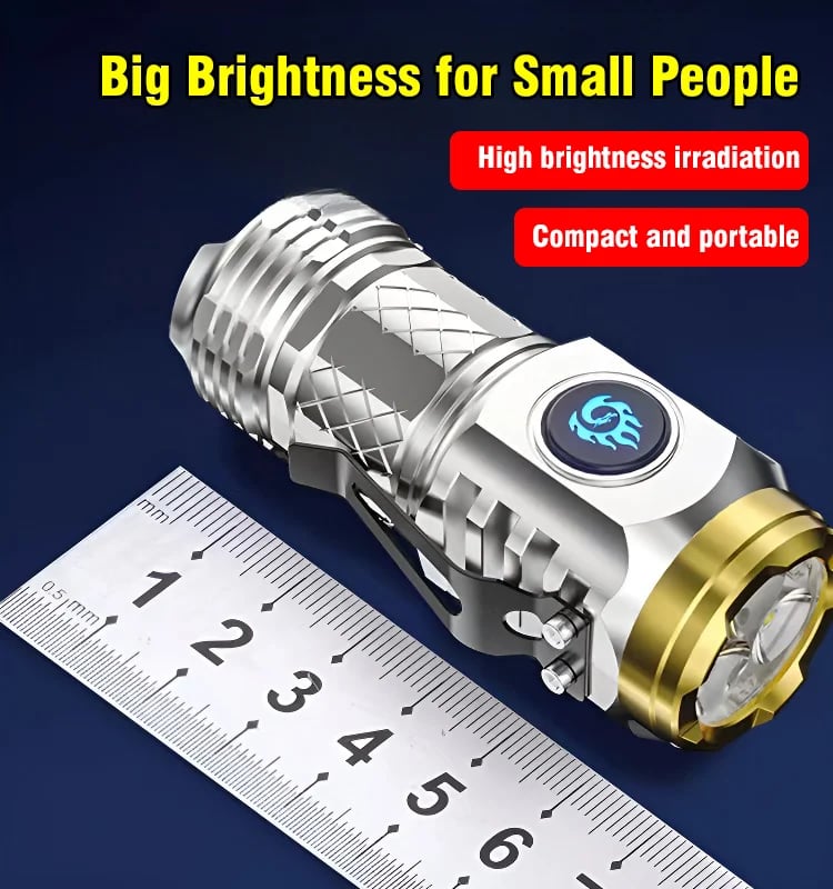 🔥Hot Sale 50% OFF💡 - Three-eyed Monster Mini Flash Super Power Flashlight