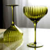 Vintage Green Coupe Goblet
