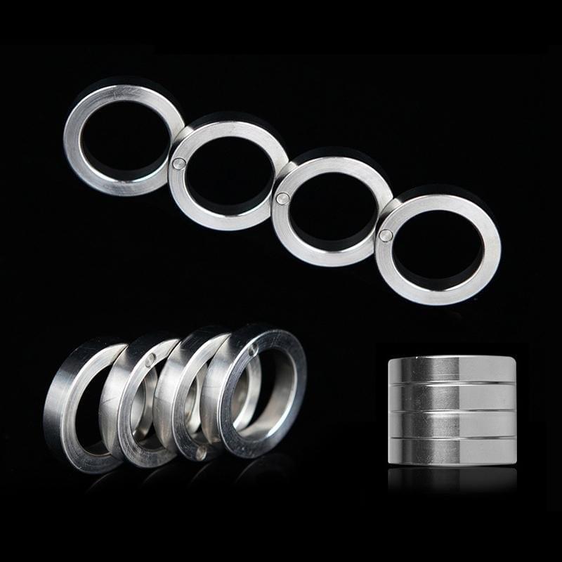 Stainless Steel Self-Defense Four-Finger Knuckle Buckle