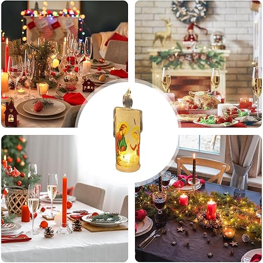 (🎄💖Christmas and Easter Hot Sale) - 🕯️Jesus Saint Prayer LED Candle