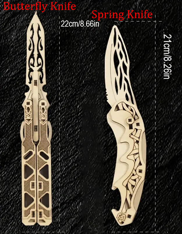 🔥HOT SALE NOW - 3D Wooden Puzzle Butterfly Knife Art Piece🦋