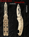 🔥HOT SALE NOW - 3D Wooden Puzzle Butterfly Knife Art Piece🦋