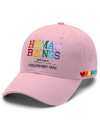 Retro Human Beings 100% Organic Colors May Vary Human Rights Equality Pride Print Baseball Cap