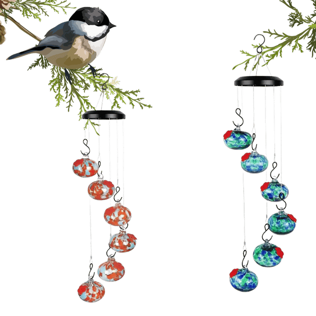 🔥Last Day Promotion 48% OFF-🎁-Charming Wind Chimes Hummingbird feeders