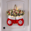 Handmade Christmas Mitten Wreath