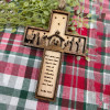 💝Christmas Gift- Nativity Cross Scripture Ornament - Religious Luke 2:11🙏🏼