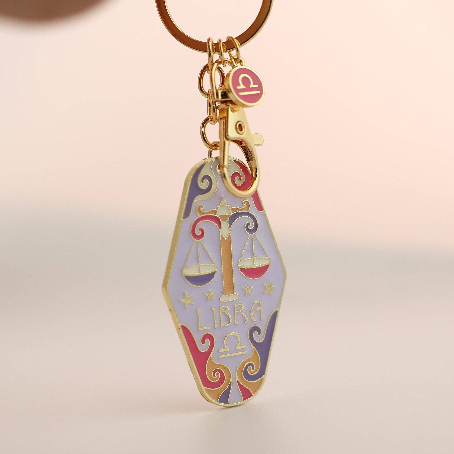 🎁TikTok Last Day Sale - 70% OFF🔥Vintage Illustrated Zodiac Keychain✨🔮