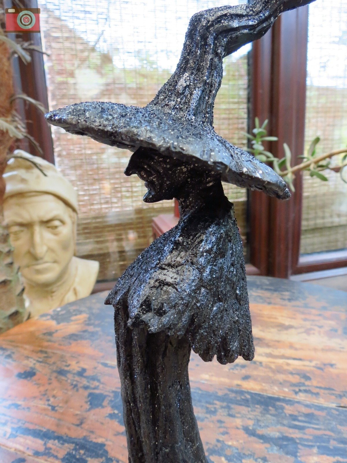 🎁TikTok Last Day Sale - 70% OFF🧙‍♀️💫Handmade Black Witch Statue: The Guardian of Your Home