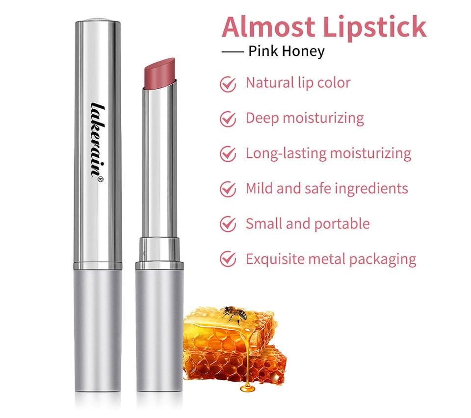 💥Flash Sale🔥Honey Tinted Lipstick – Hydrating Black & Pink Balm with Sheer Shine, Long-Wear Cherry Gloss