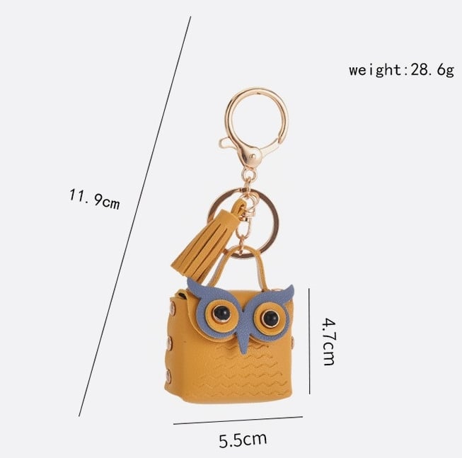 (🌲Early Christmas Sale- 49% OFF) Mini Owl Coin Purse Keychain