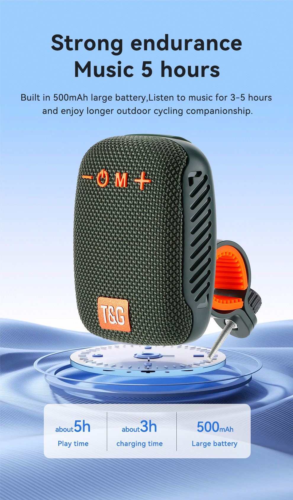 🔥Last Day Promotion 70% OFF🔥Portable Cycling Waterproof Bluetooth Speaker
