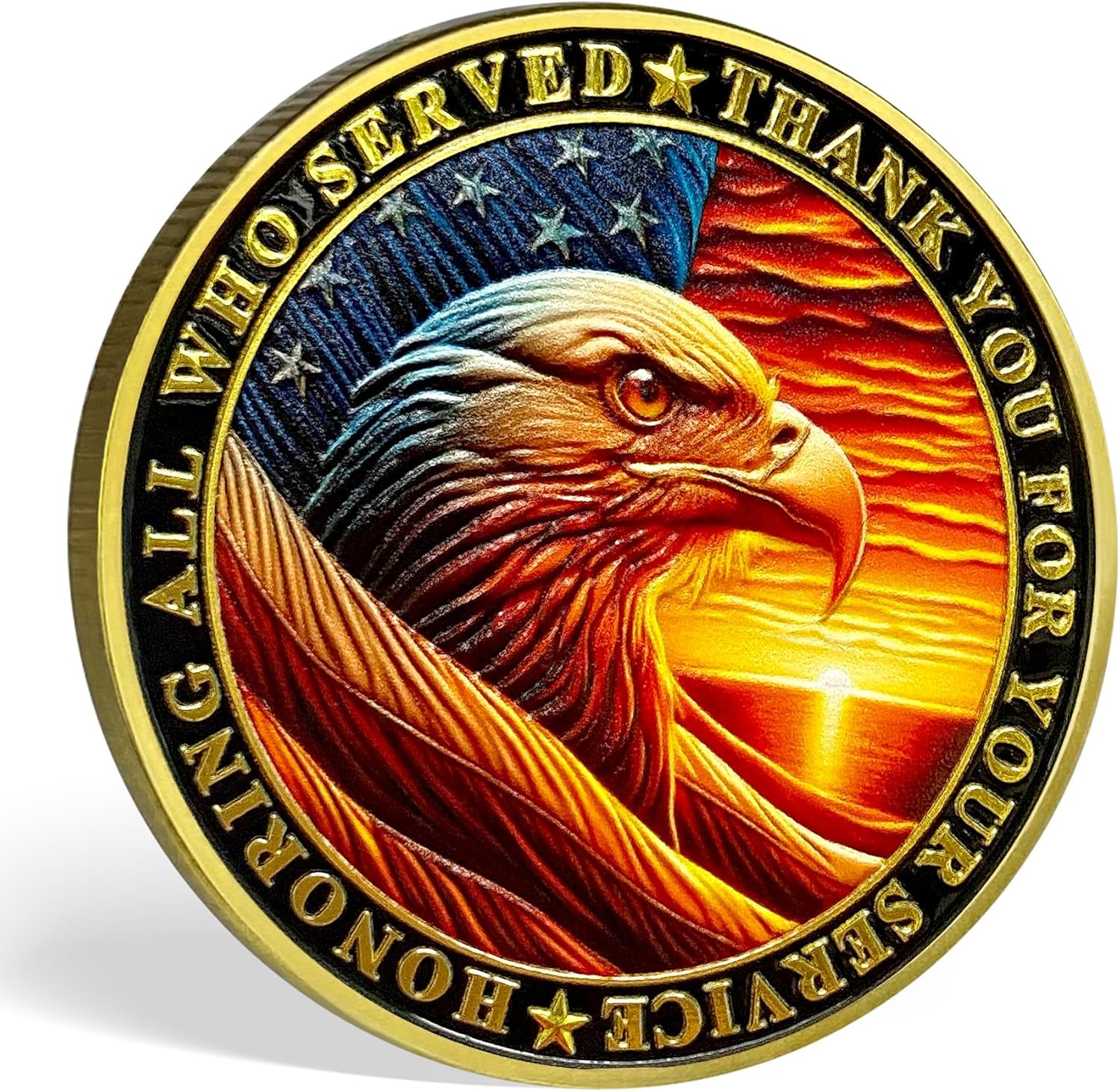 Military Challenge Coin - Veterans Soldiers Thank You Gifts