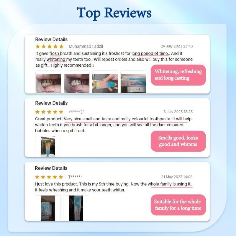 Triple Whitening Toothpaste - Niacinamide & Xylitol Formula for a Radiant Smile!