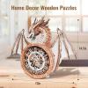 🔥Last Day 49% OFF - Ancient Dragon 3D Wooden Puzzle Clock DIY Craft Kit🐉