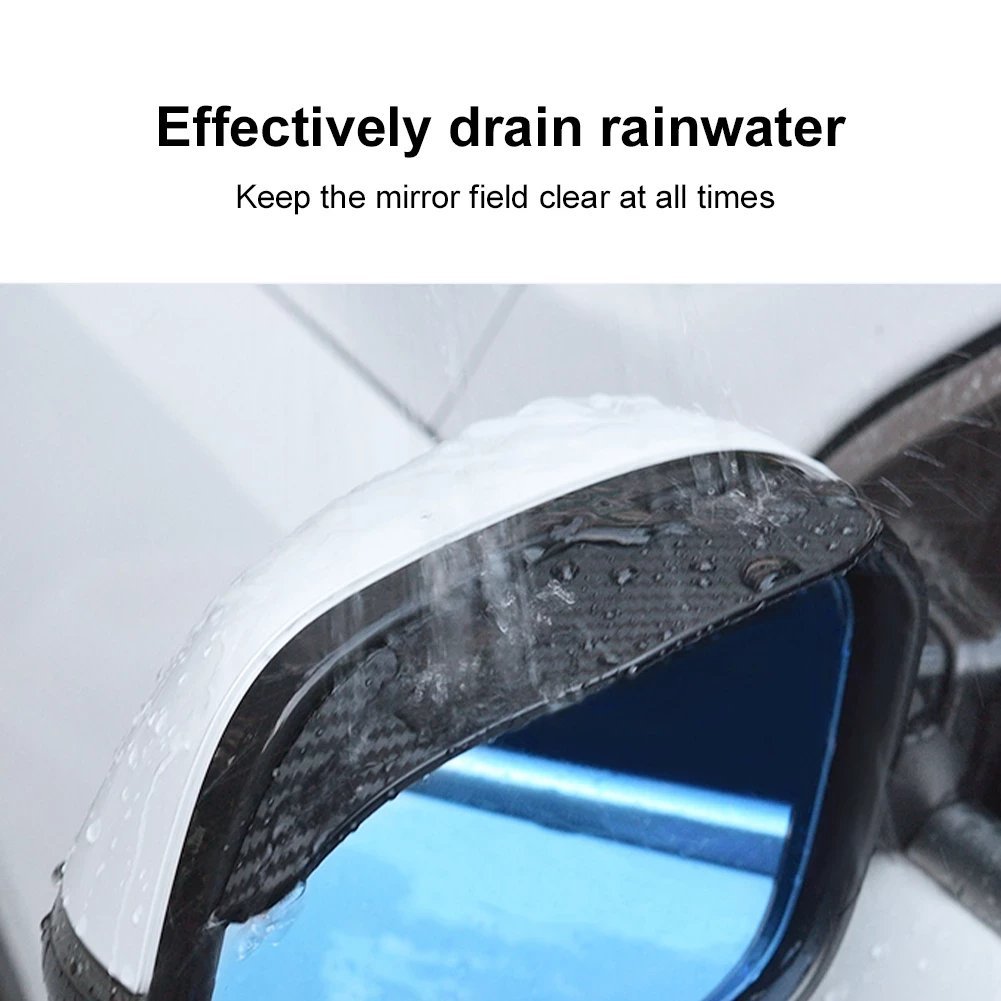 (🎄2022 Christmas Hot Sale- 49% OFF) 2pcs Car Rear View Mirror Rain Eyebrow Visor🎁Buy 3 Get Extra 20% OFF