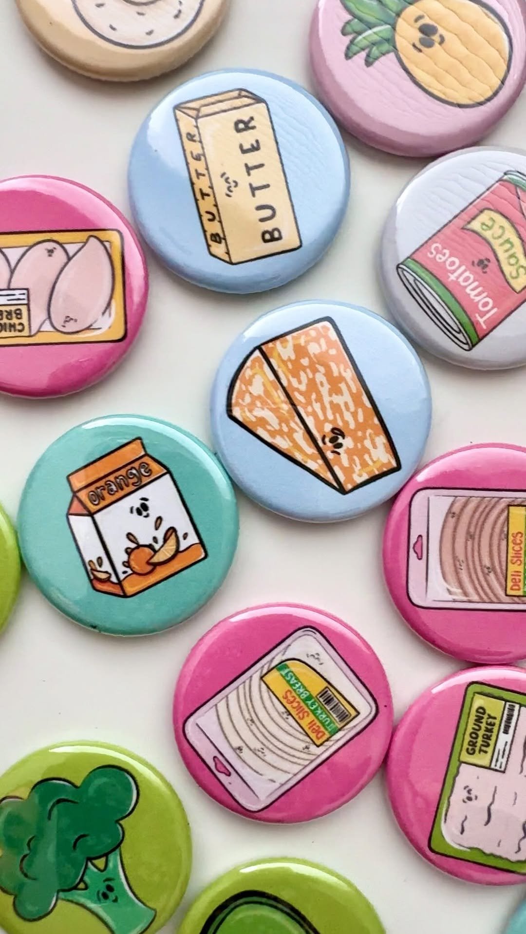 🔥Last Day Promotion 50% OFF🔥Whole Set of Button Fridge Magnets