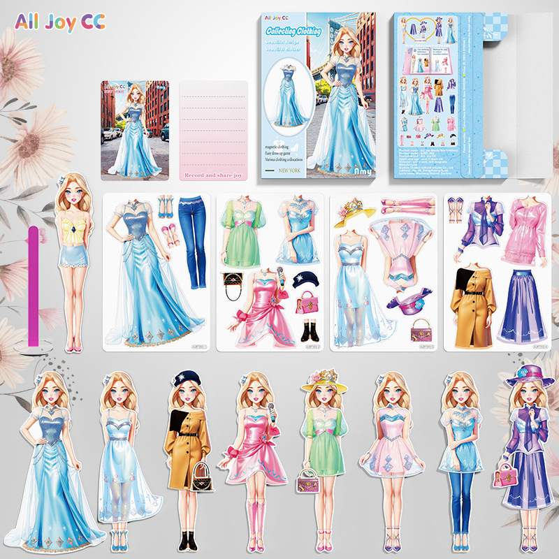 (🌲 Christmas Sale- 49% OFF)2024 New Princess Magnetic Creative Dress Up Stickers