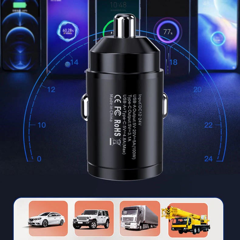 2023 New Year Limited Time Sale 70% OFF🎉Multi Compatible 100W Fast Charging Car Charger🔥Buy 2 Get Free Shipping