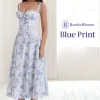 🔥Last Day Sale - 50% OFF🎁 Floral Print Bustier Sundress