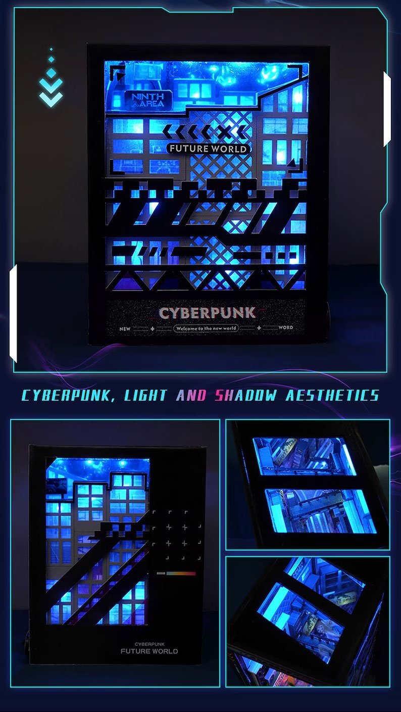 Cyberpunk Futuristic Alleyway Booknook