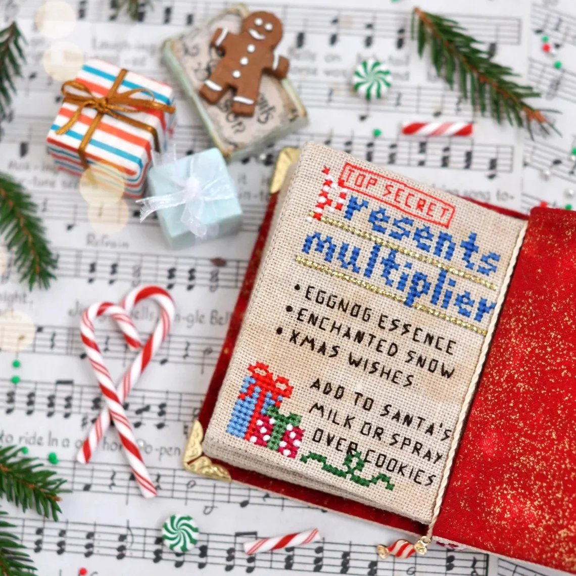 🔥Last Day 49% OFF -Christmas Book SAL 3D Cross Stitch Kit – Complete Craft Set