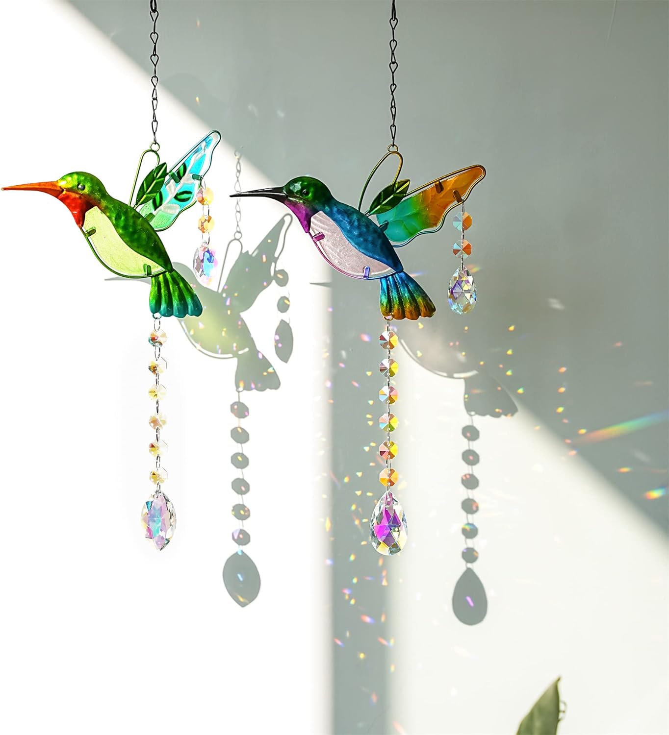 🔥Handmade Hummingbird Stained Glass Suncatcher-Buy 2 Get Free Shipping