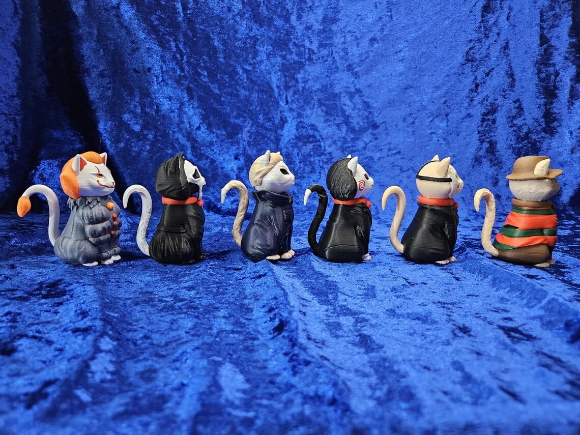 🔥Last Day 50% OFF -Horror Character Cat Figurine