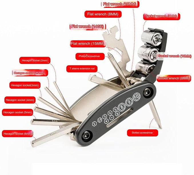 (🎄Christmas Hot Sale - 49% OFF) 16-in-1 Chrome Plating EDC Multitool