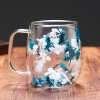 🎁TikTok Last Day Sale - 70% OFF🎄🌸Transparent Double Glass Flower Tea Cup