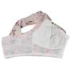 Front Zipper Wireless Flower Bra
