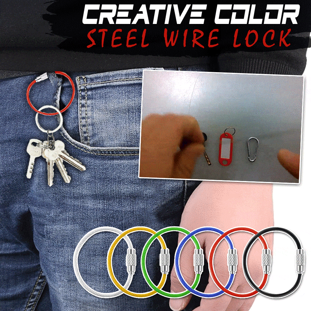 50% OFF NOW- Creative Color Steel Wire Lock