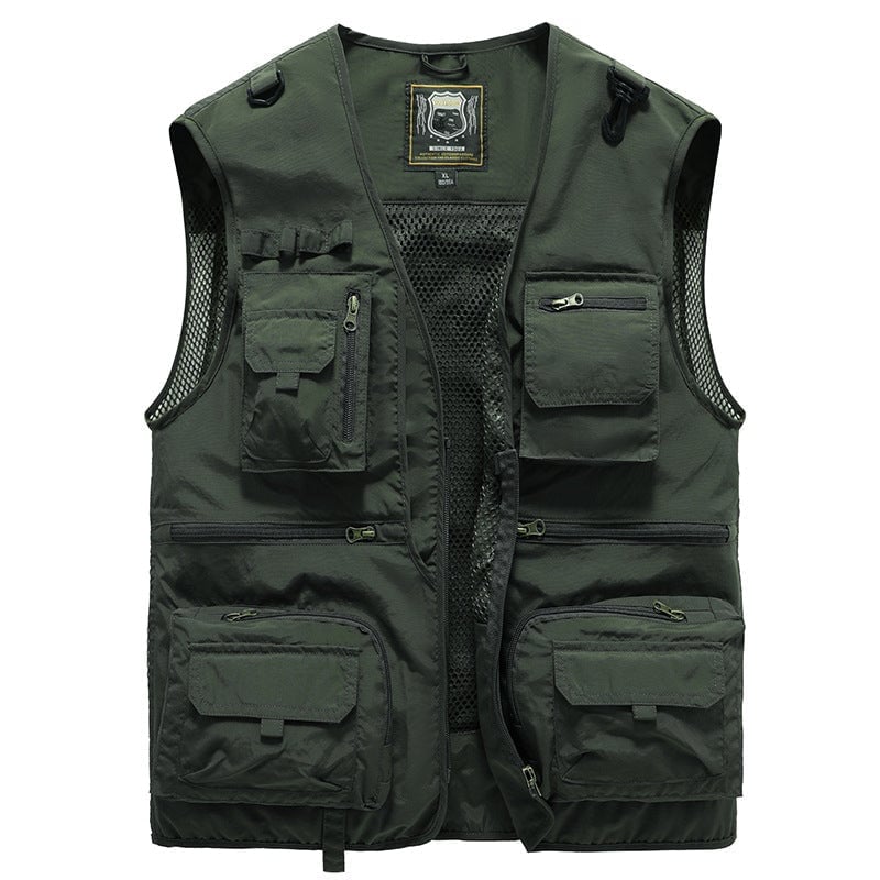 (🔥Last Day Promotion 50% OFF) Breathable Mesh Zip Cargo Vest - Buy 2 Get Extra 10% OFF & Free Shipping