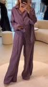 Women's Lapel Rhinestone Casual Suit