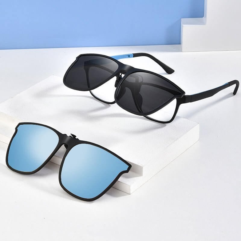 🔥(Last Day Sale- 50% OFF) New Polarized Clip-on Flip Up Sunglasses