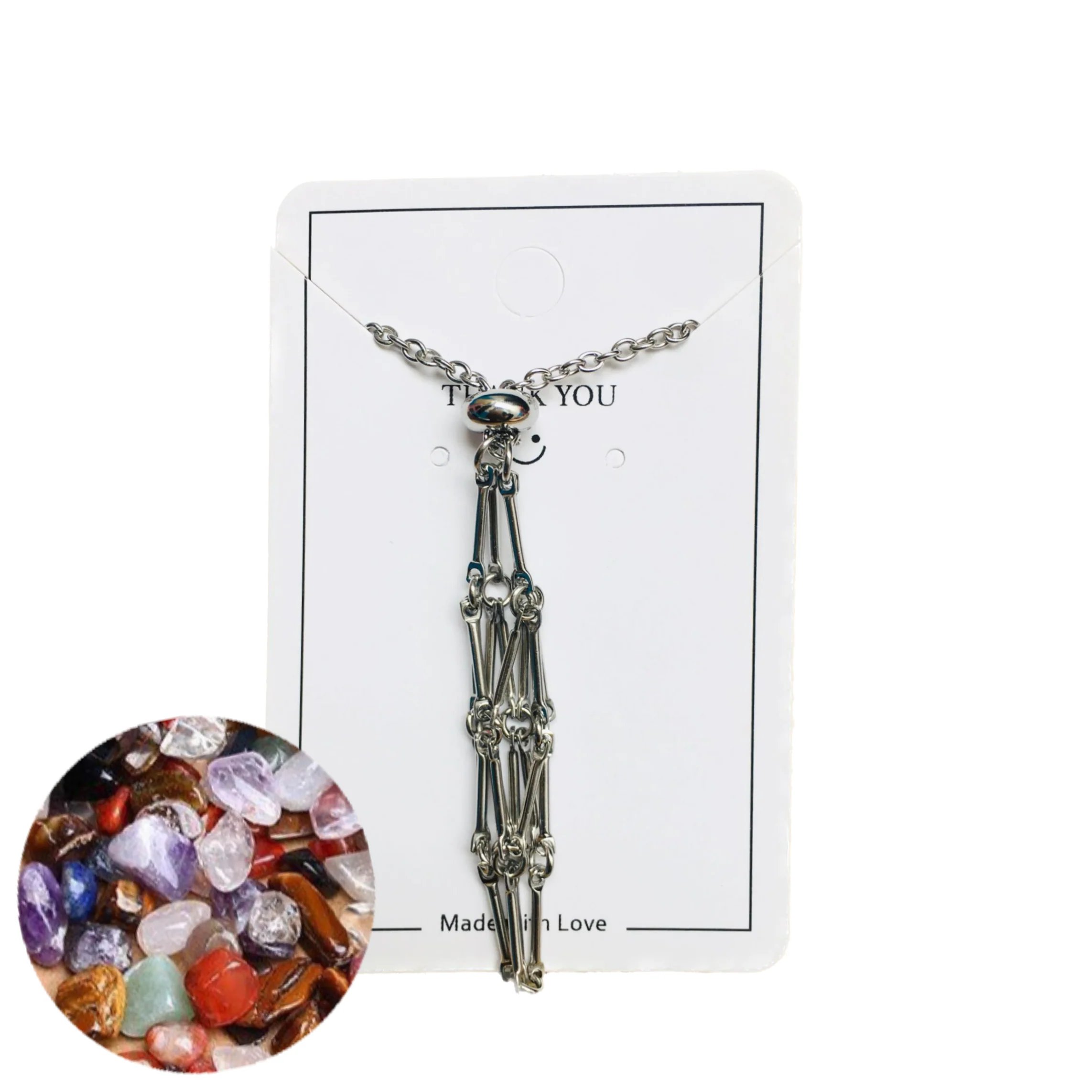 🔥Last Day Promotion 70% OFF-🔥- Crystal Stone Holder Necklace - Free (Crystal) Gift Included🎁