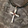 ✝️ 100% Handmade Silver Cross Healing The Soul(𝐂𝐡𝐚𝐝 𝐒𝐦𝐢𝐭𝐡 𝐇𝐚𝐧𝐝𝐦𝐚𝐝𝐞®)