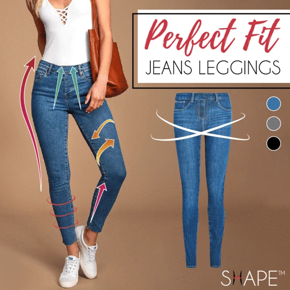 (🎅EARLY XMAS SALE - 50% OFF) Perfect Fit Jeans Leggings, Buy 2 Free Shipping