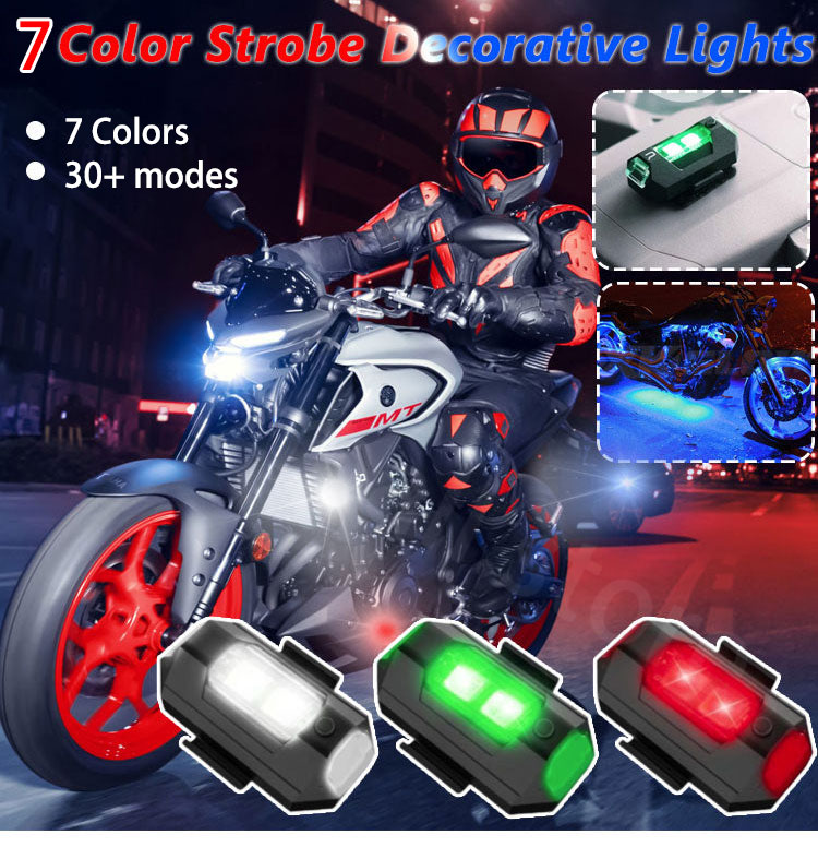 7 Colors LED Aircraft Strobe Lights & USB Charging 🔥BUY 3 GET 1 FREE