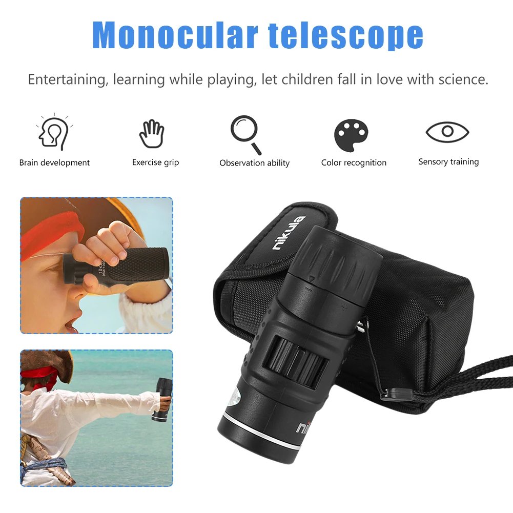 Pocket Portable Telescope Monocular 7X18 /10-30*21Mini Optics Night Vision Spotting Scope