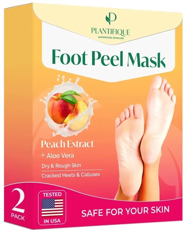 Peach Foot Peel Mask - Dermatologist Tested