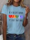 Retro Be A Decent Human It's Not That Hard Print T-Shirt