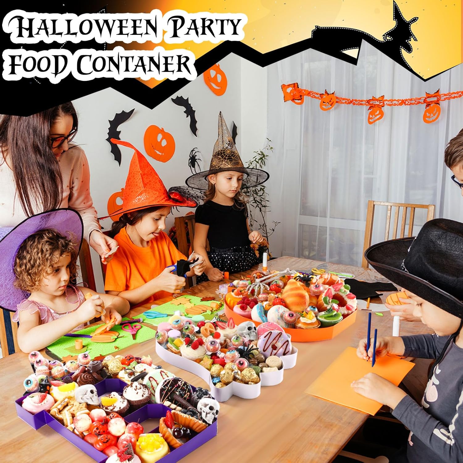 🔥Last Day 50% OFF -Figural Ghost Halloween Snackle Box Food Storage Container