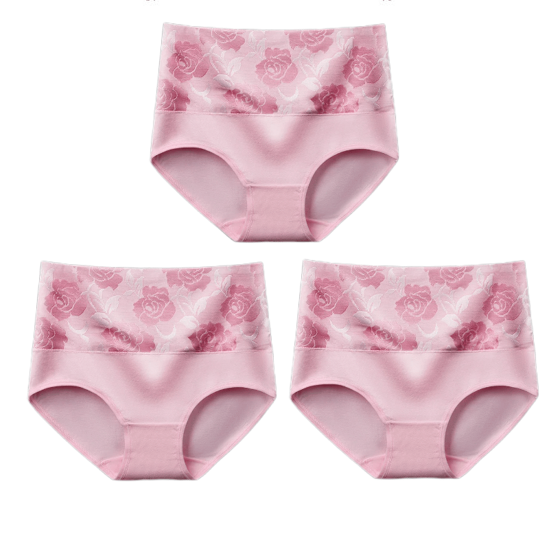 ✨Letzter Tag Kaufe 1 und erhalte 3 Packungen (JE NUR 6,33 €)🔥Damen-Slip mit hoher Taille und Bauchkontrolle aus reiner Baumwolle in Übergröße