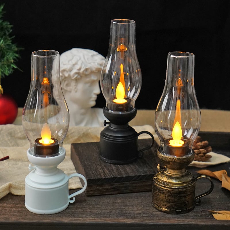 (🔥Last Day Promotions - 49% OFF)✨🕯️LED Vintage Kerosene Lamp Electronic Swing Candle