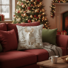 🎄 Soft Christmas Pillow Covers – 4-Piece Set for Cozy Holiday Vibes!